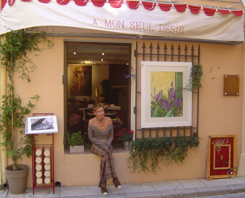 Devanture de la galerie