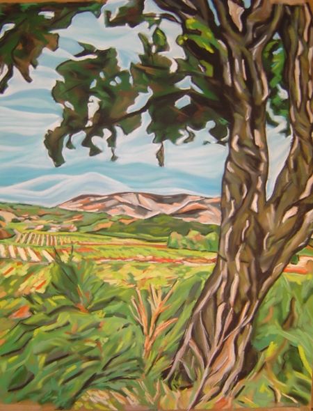 Pastels de paysages de Provence